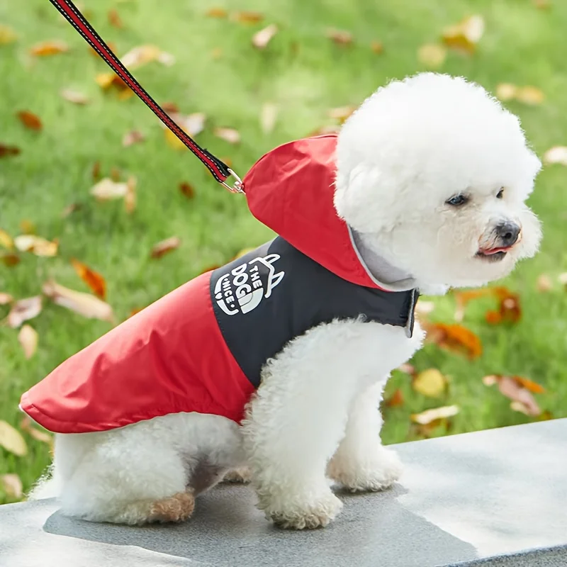 

Новая одежда для собак, непромокаемая куртка с поводком, зимний плюшевый свитер для маленьких и средних животных, теплая одежда для собак, красивая одежда, аксессуары