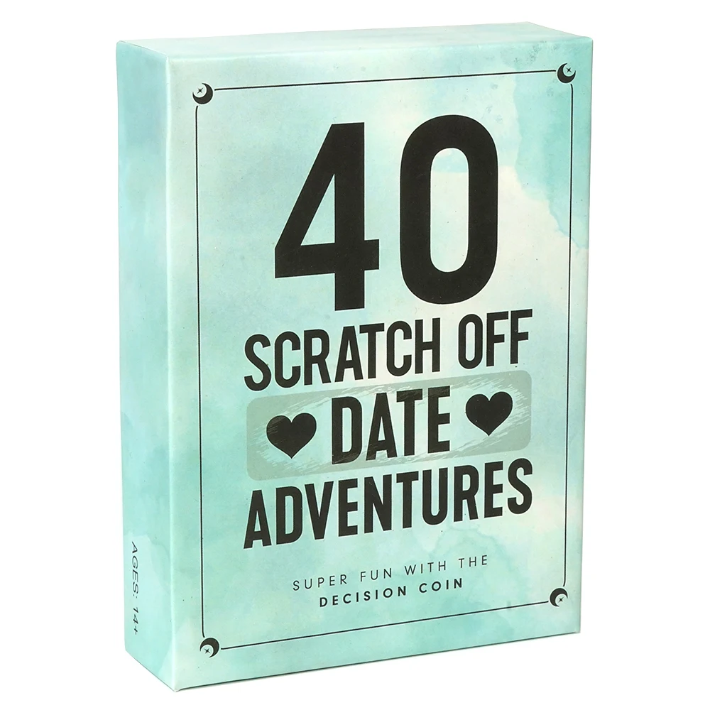 40 Fun and Romantic Scratch Off Date Adventure Ideas Card Game for Boyfriend Wife Husband Perfect for Date Night