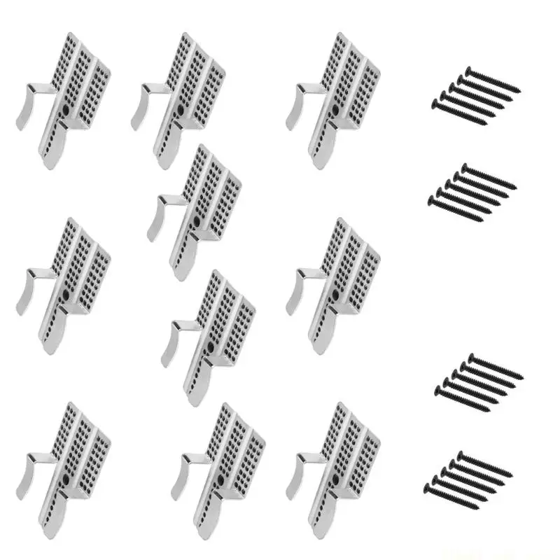 

A2BE Rust Proof Stainless Steel Wall Repair Fasteners Reinforcement Anchors Clips with 20 Screws For 1/2 And 5/8 Inch