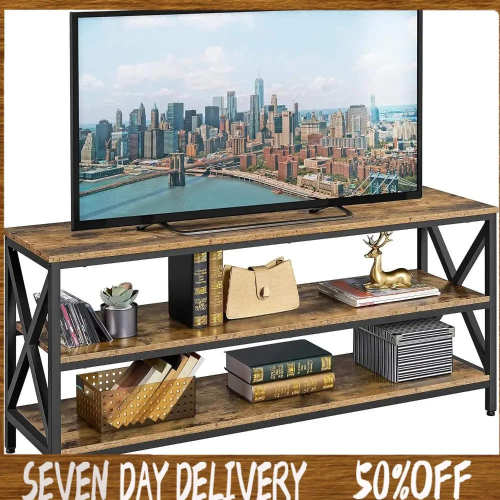 Industrial TV Stand for TV Up To 65 Inch,55