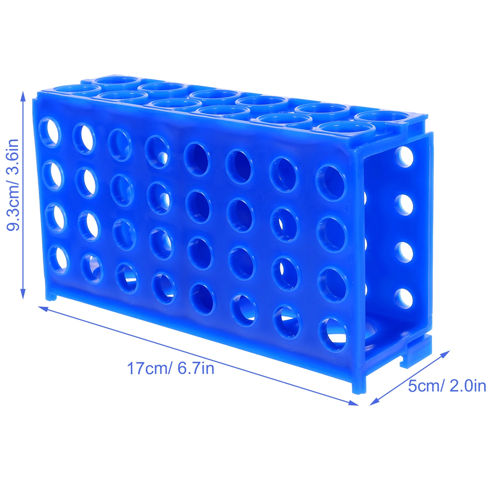 Centrifuge Tube Rack หลอดทดลอง Sampling Storage Display Sky-Blue สําหรับห้องปฏิบัติการ Organizer