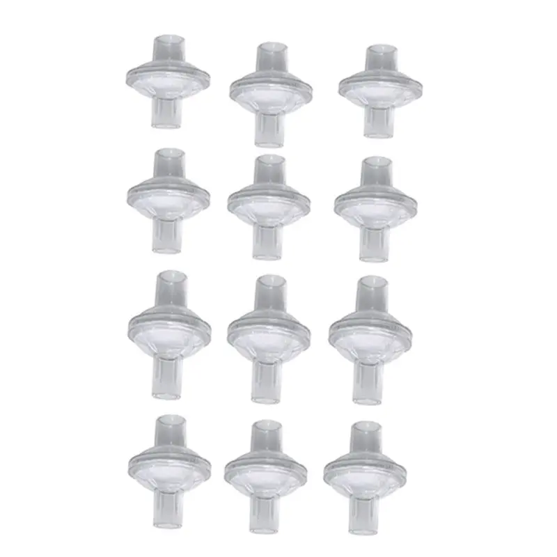 

【COMELY】Filtered Air Connector For Dreamstation, 12-Pack Universal In-Line Filters, Fits All 22Mm 25Mm Heated Tubing Machines