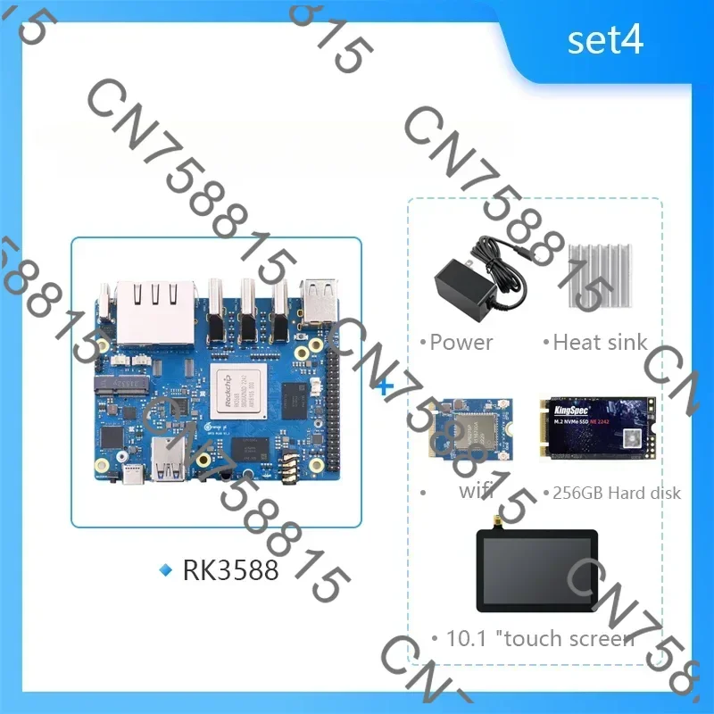 External Wi-Fi 6.0 + BT5.0 SSD Pi5 Plus running Android Debian system, 5 plus 32GB memory single board computer RK3588
