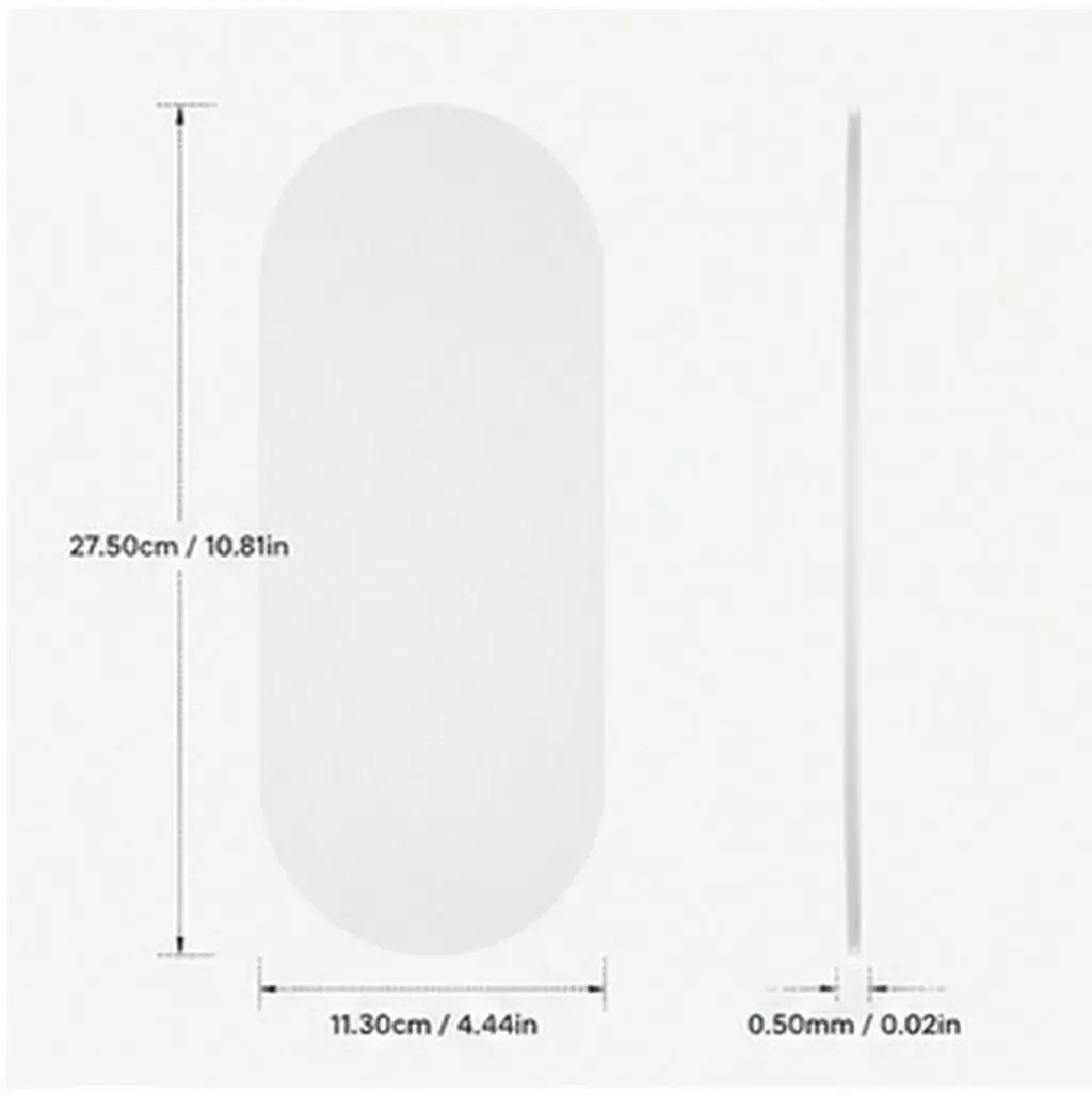 2Pcs Sandblasting Inner Lens Cover Protective Shield Replacement Film High Definition Dustproof Lens for Hood