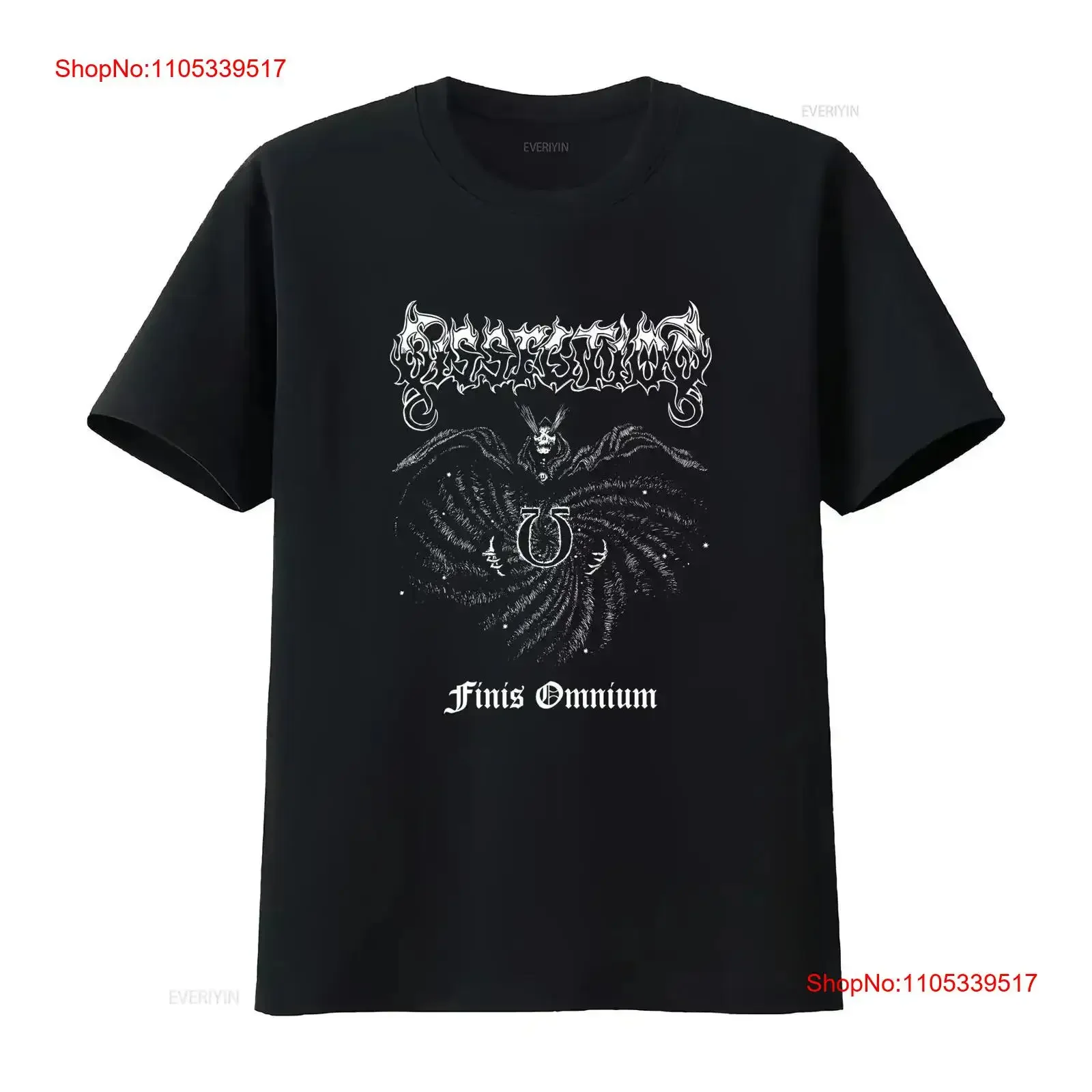Dissection Finis Omnium T shirt For AN26182 vintage Washed fashion Top Everyday Wear graphic Casual homme Comfortable vintage