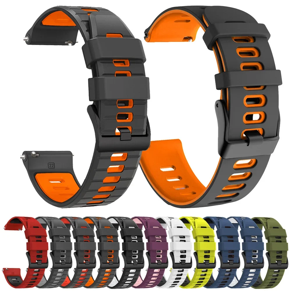 Silicone 22mm 20mm Watch Band For TicWatch Pro 3 Ultra LTE GPS E E3 E2 S2 Pro X 4G GTW 2021 Smartwatch Bracelets Women Men Strap