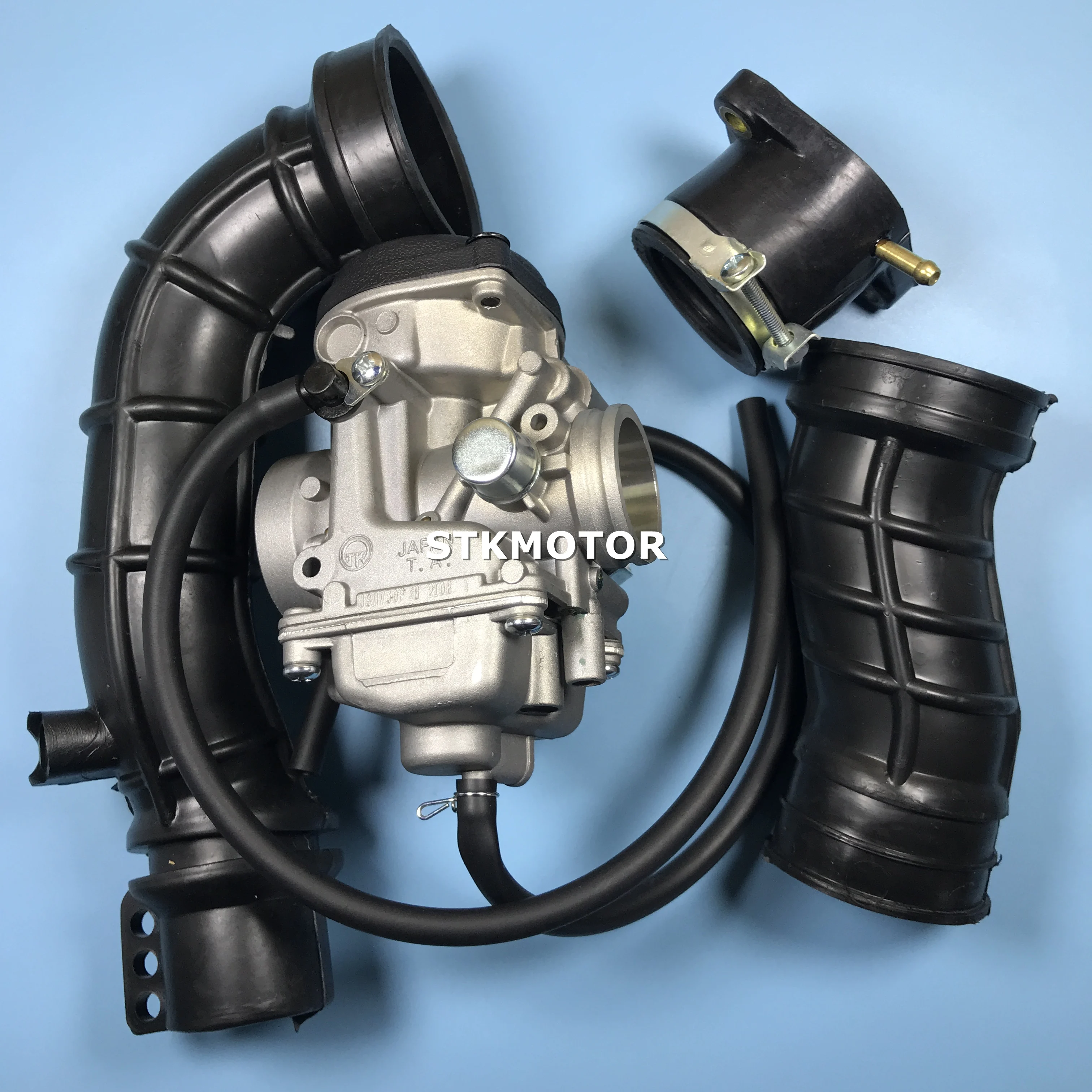 Carburetor TK Jianshe Loncin Bashan 250cc ATV Quad ATV 250 JS250 Carburetor With 3PCS Intake Manifold Air Intake Pipe