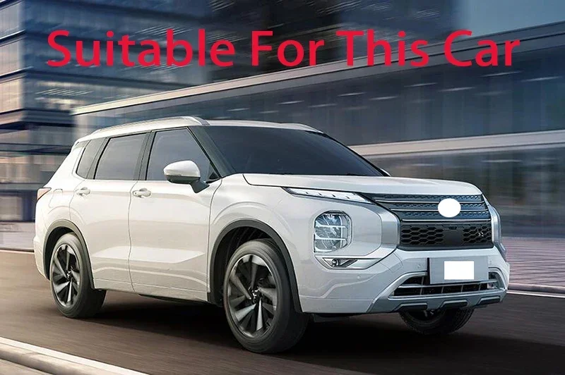 For Mitsubishi Outlander GM GN 2023 Stainless Steel Tail Gate Door Cover Trim Rear Trunk Molding Bezel Styling