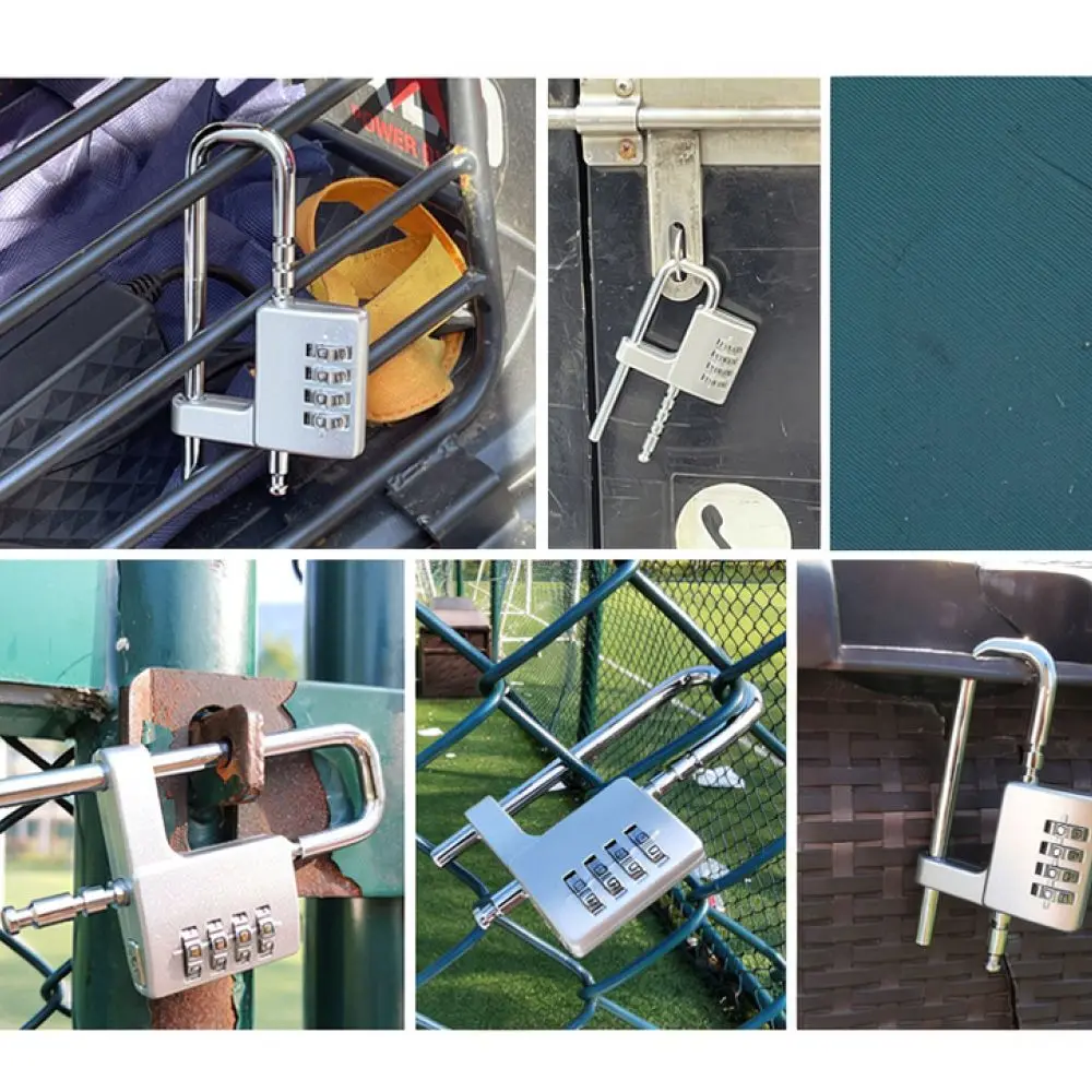 Heavy Duty Alloy Steel U Lock For Cupboard Door Handles Keyless Combination Padlock For Secure Storage Furniture