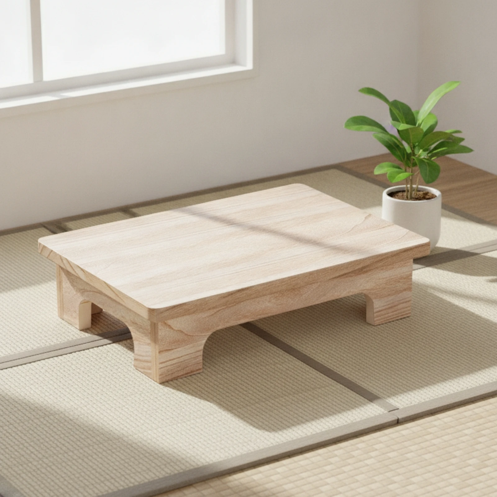 Coffee Tea Nook - Japon Çay Masası Masif Ahşap Japon