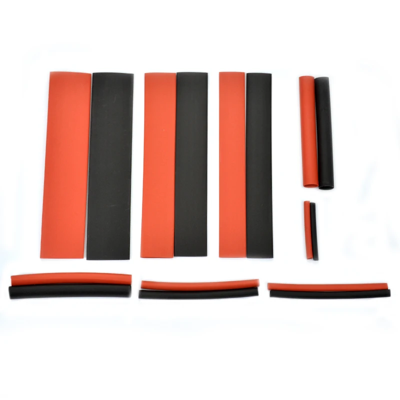 

150 pcs Fire Retardant Heat Shrink Tube Kit Assorted Black Red Waterproof Sealing Marine Auto Electrical Cable Protection Tubing