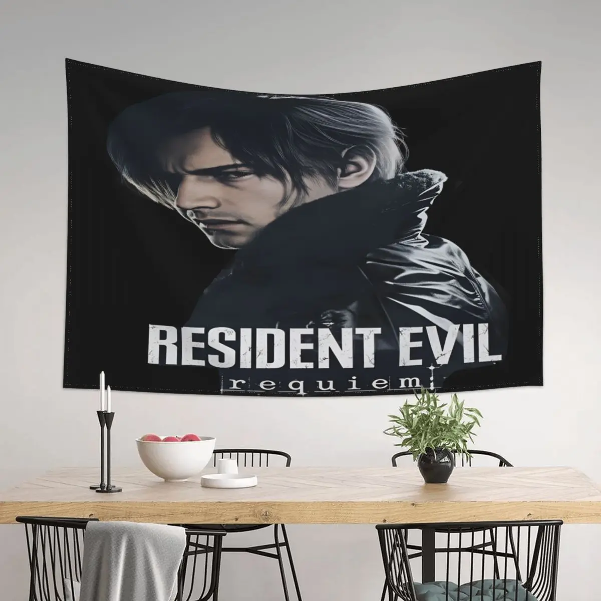 Leon Kennedy Tapestry Hanger Print Art Tapestries Funny Bedroom Living Room Home Background Cloth Wall Decoration