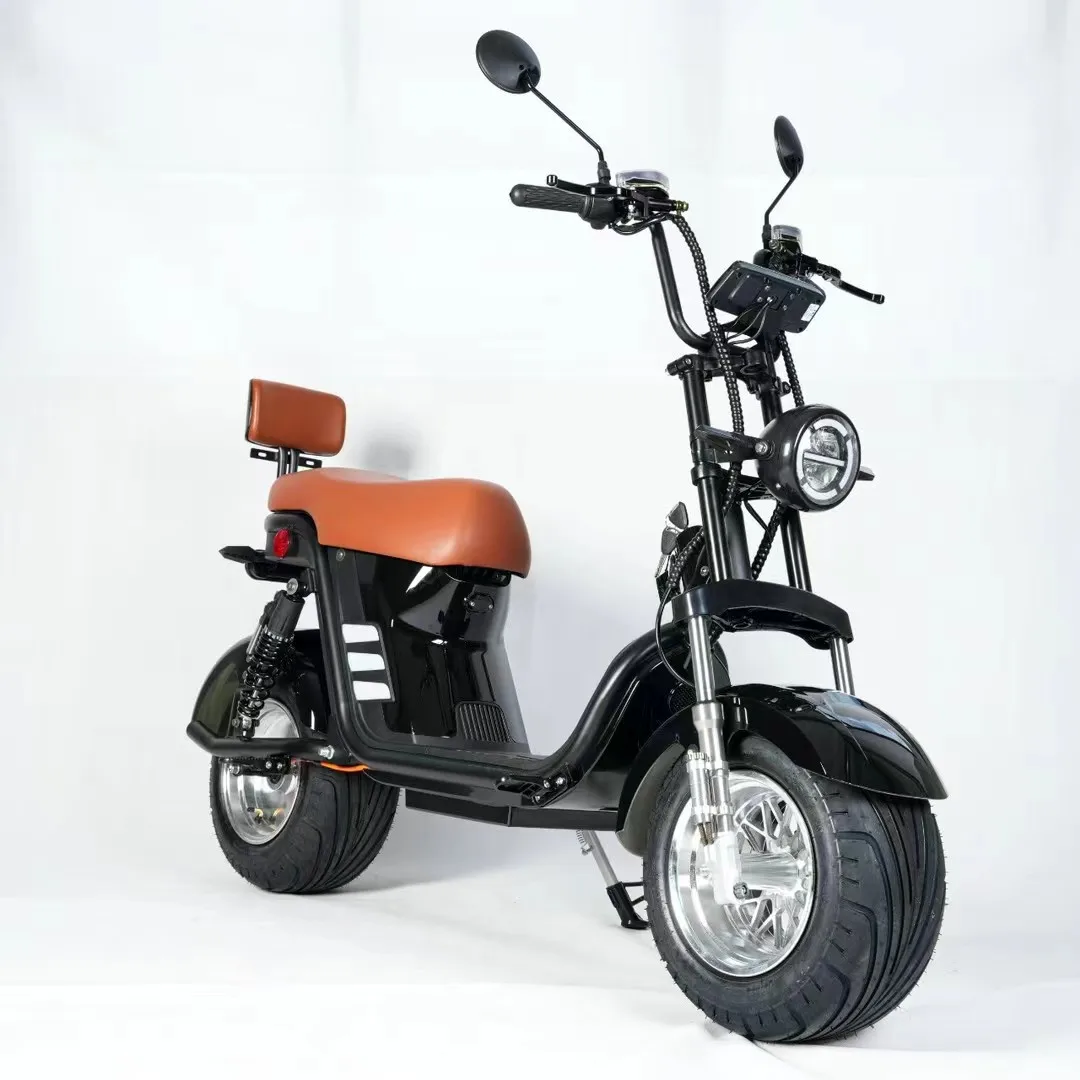 1500W Black Electric Motorcycle 72V Lithium Brushless 45km/h Touring Dirt Bike Model M8