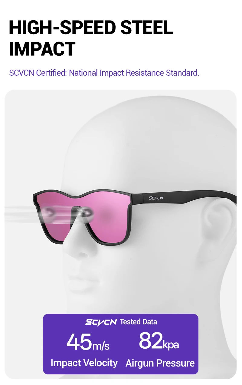 SCVCN Polarisierte Angeln Sonnenbrille Mode Laufen Sport Sonnenbrille Outdoor Wandern Stick Casual Gläser MTB Radfahren Gläser – Detail 10