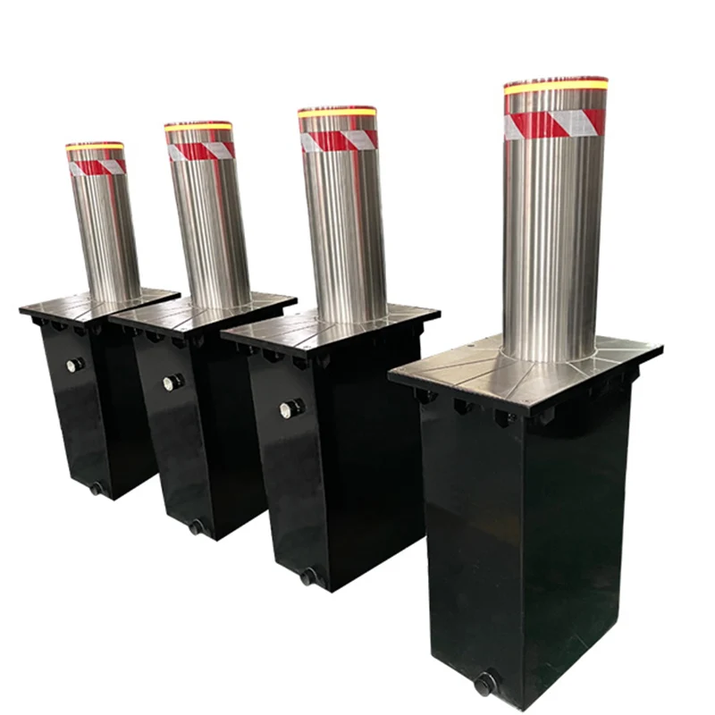 

Driveway Safety Rising Bollards Stainless Steel Bollard Automatic Hydraulic Bollards