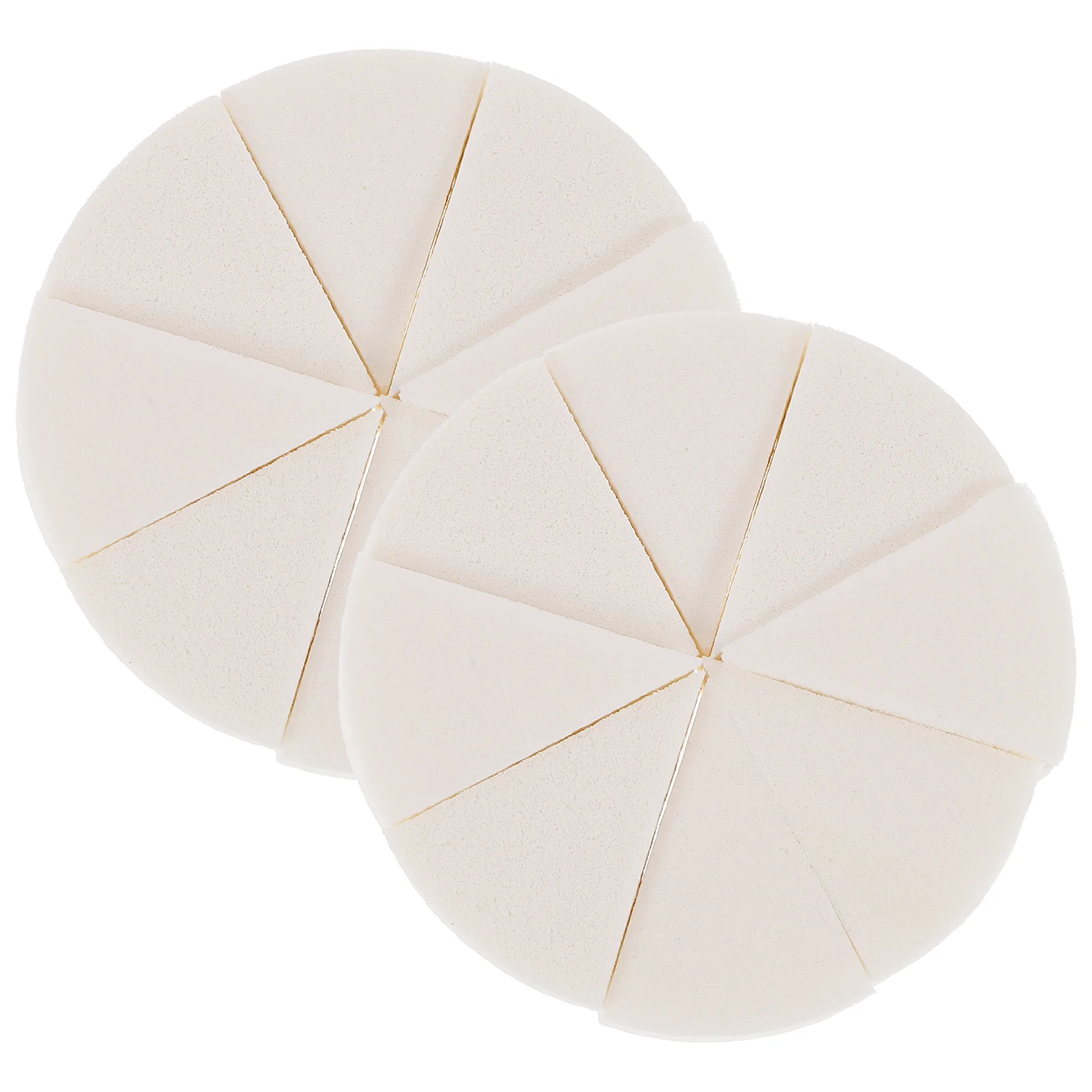 2 juegos de esponja Triangular Puff base de maquillaje belleza cuñas Jumbo polvo triangular