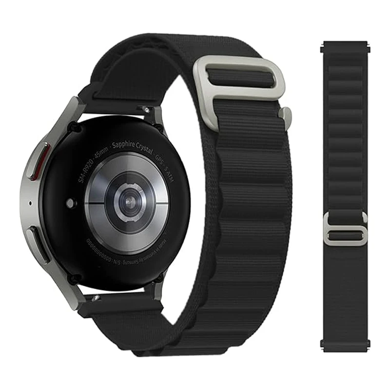 20/22mm Band for Samsung Galaxy watch 7/6/4/5/Pro/classic/gear s3 44mm 40mm Nylon Alpine bracelet correa HUAWEI GT 2e 3 4 Straps