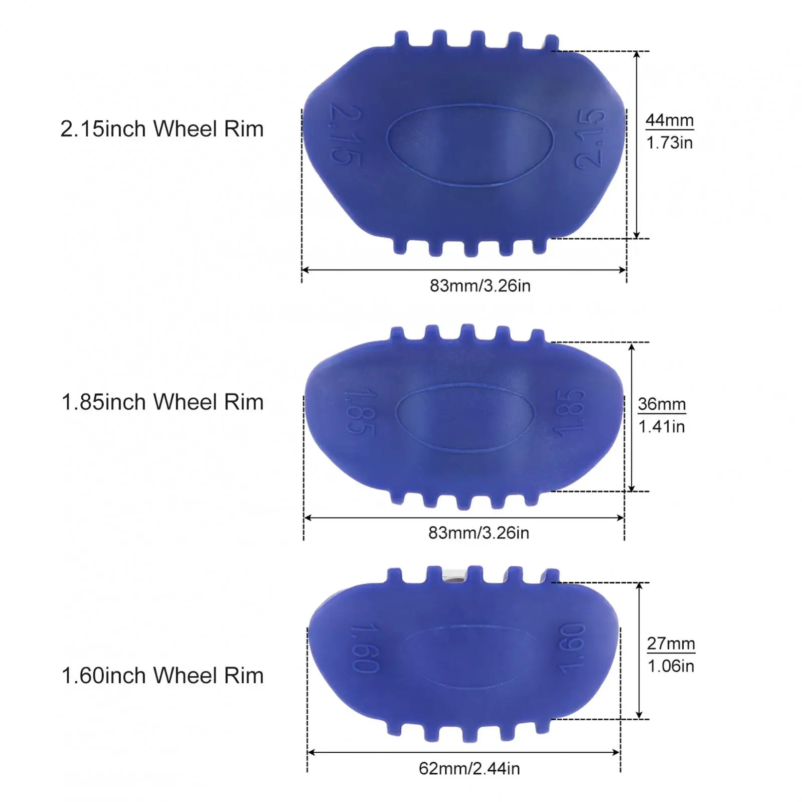 دراجة نارية عجلة ريم قفل ، موتوكروس الترابية دراجة حفرة الدراجة ، الأزرق الداخلية قفل الإطارات ، 1.6 "، 1.85" ، 2.15 "، 1 قطعة