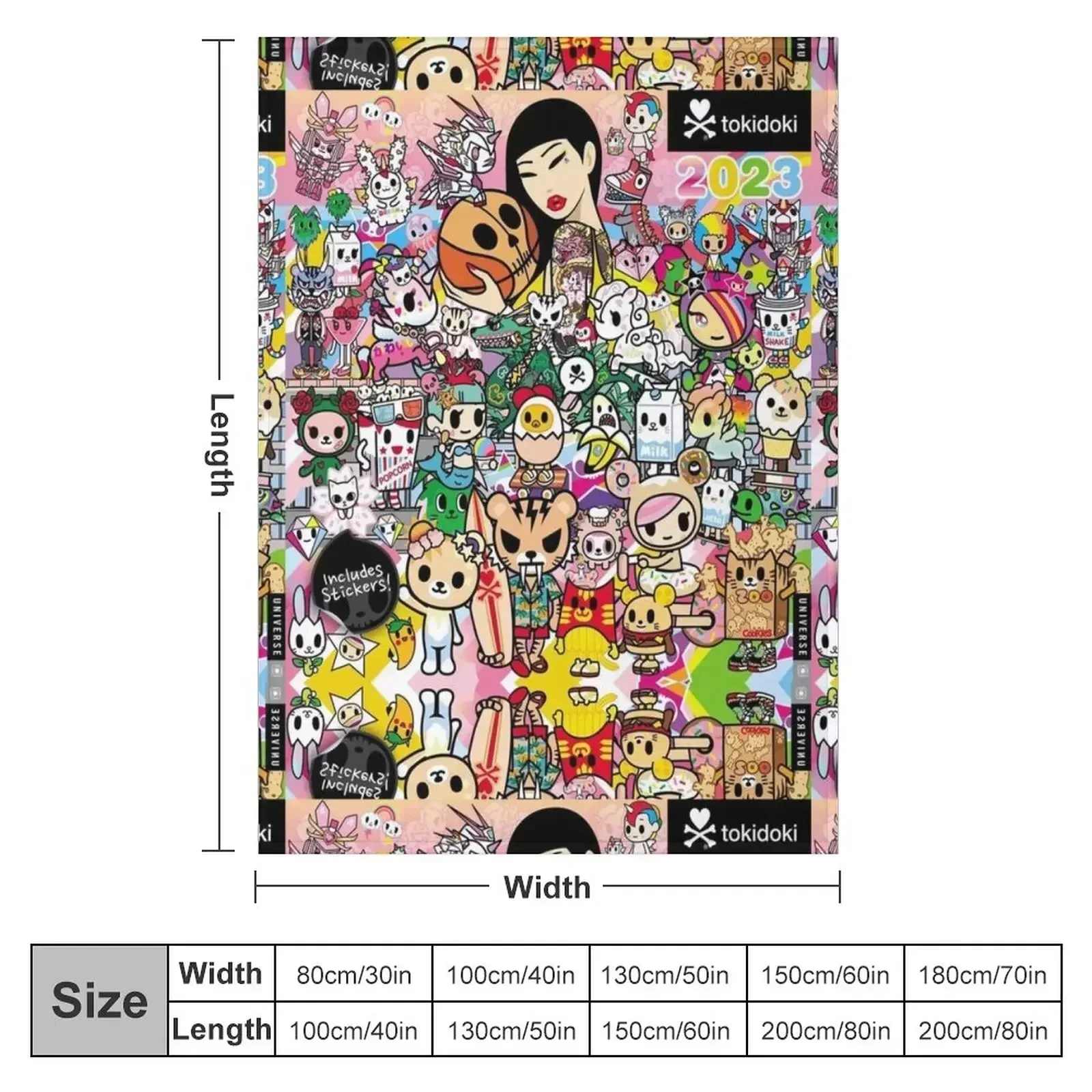 donutella and his friends unicorns mofia collaboration Throw Blanket couch cozy soft plush fuzzy picnic outdoor blanket