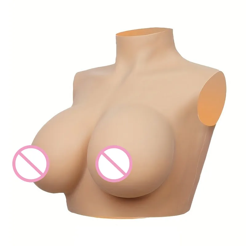 C-G Cup/High-neck Silicone Breast Forms, Realistic Breast Shape | Realistic Feel | Lightweight And Comfortable for Extended Wear