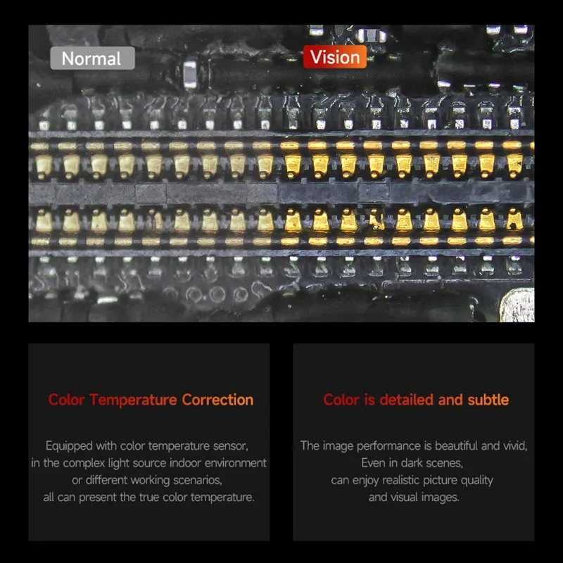 メカニックビジョンエアプロ 4 18K 工業用顕微鏡カメラ超高精細携帯電話 PCB 溶接修理