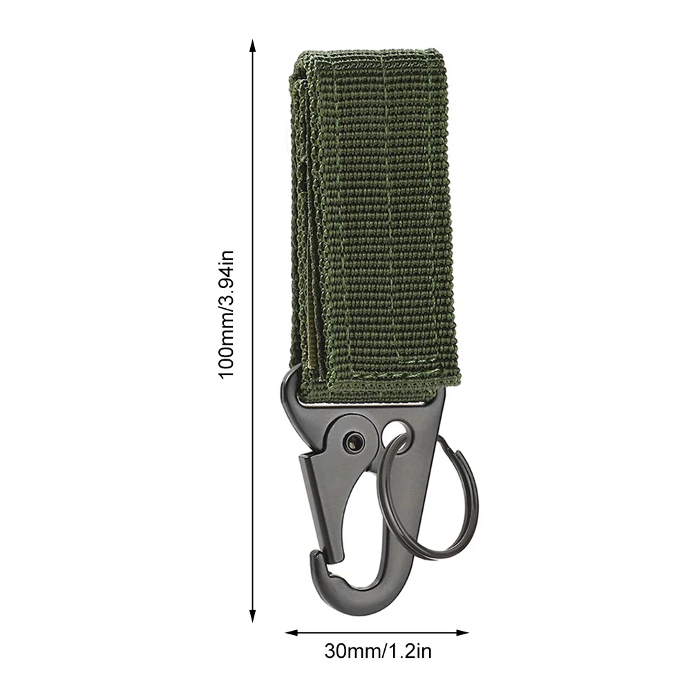 High Strength Nylon Key Hook Belt Buckle Hanging Camping Hiking Accessories Hook Clip Belt Key Chain Loop Key Clips  Key Holder