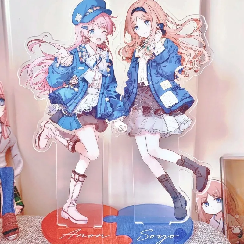 

BanG Dream! It's MyGO Anime Figures Stand Model Plate Anon Chihaya Plate Desk Decor Standing Kids Friends Gift for Fans Cosplay