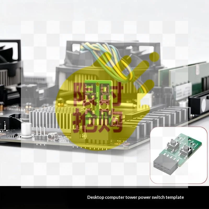 PC Power Reset Switch External Module 9Pin Motherboard Header Power LED HDD Indicator For Desktop Computer Repair DIY Mainboard
