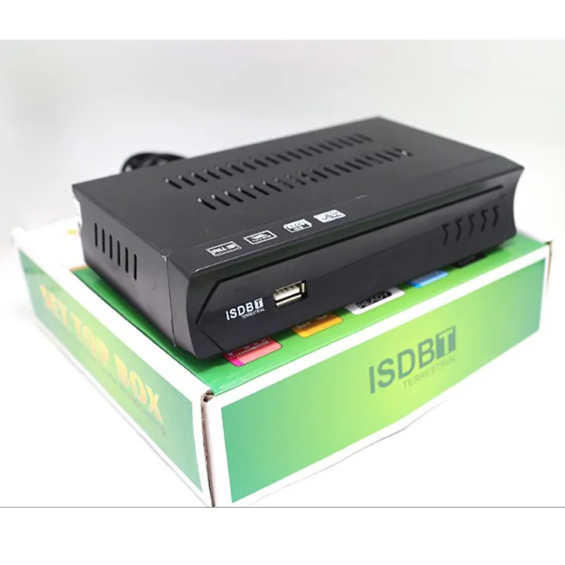 1080P HD ISDB-T Receiver TV BOX Conversor Digital Tv Decoder ISDBT FTA Terrestrial Tv Tuner  for Brazil Chile Peru Philippines