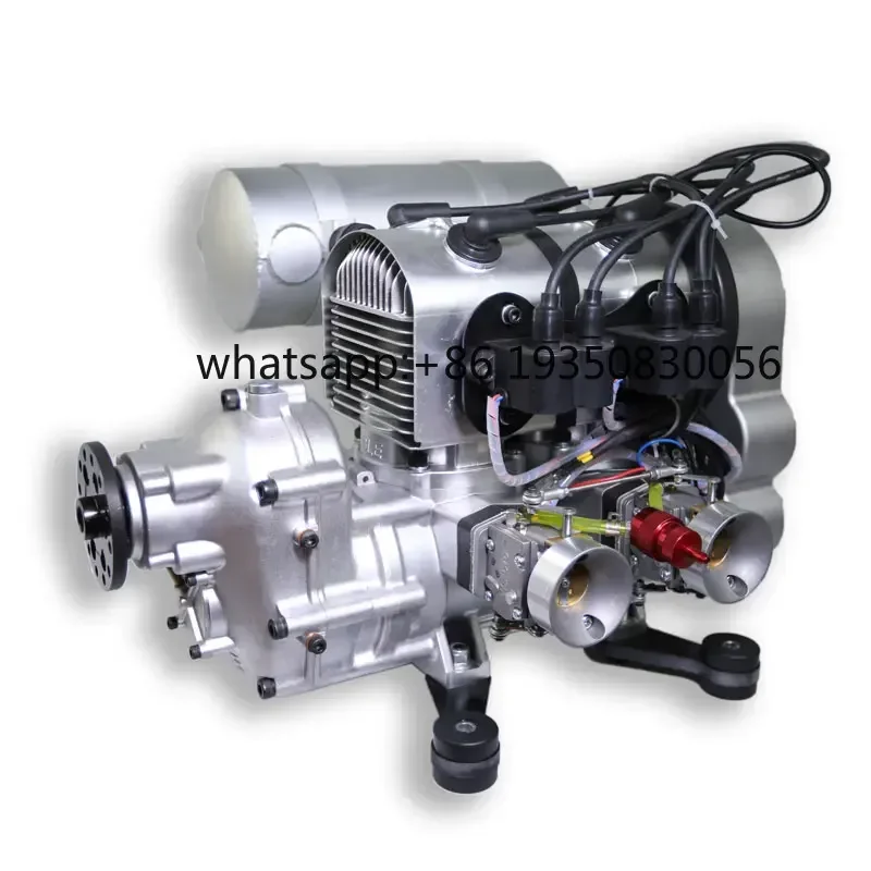 DLE430 430CC Two-Cylinder Two-Stroke Petrol Engine for Unmanned Aerial Vehicles Powered Parachutes Ultra Light Test