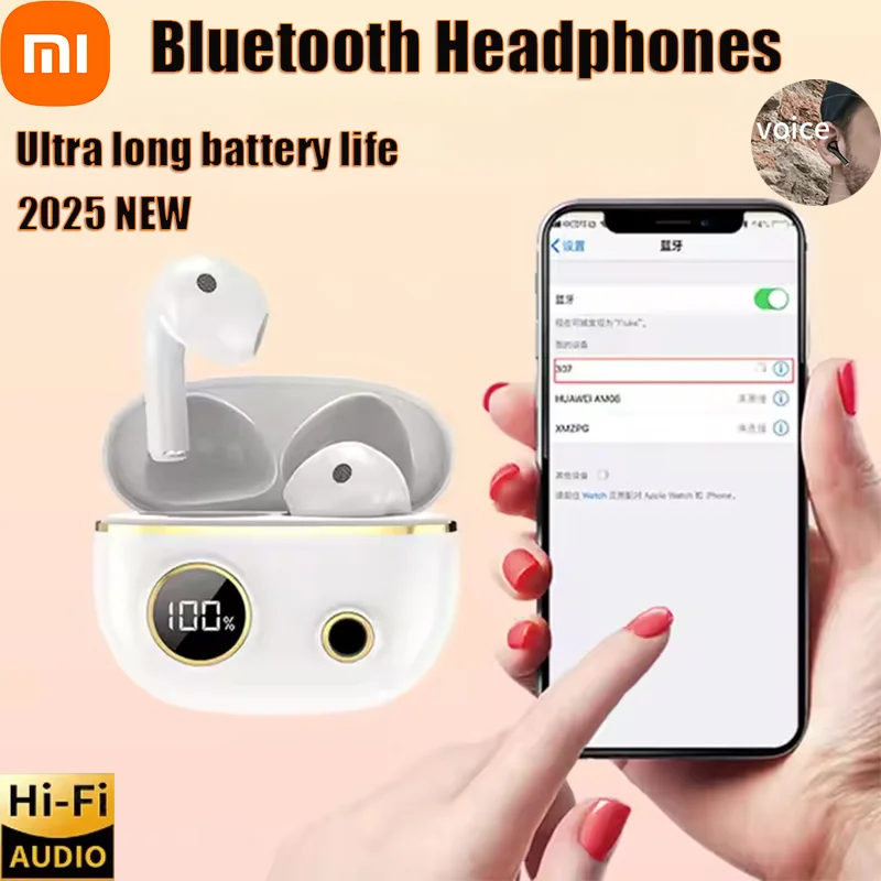 Xiaomi Wireless 5.3 Bluetooth Earphones Headphones Outdoor Sport Headset Touch Control Earbuds For iphone Huawei Samsung NEW