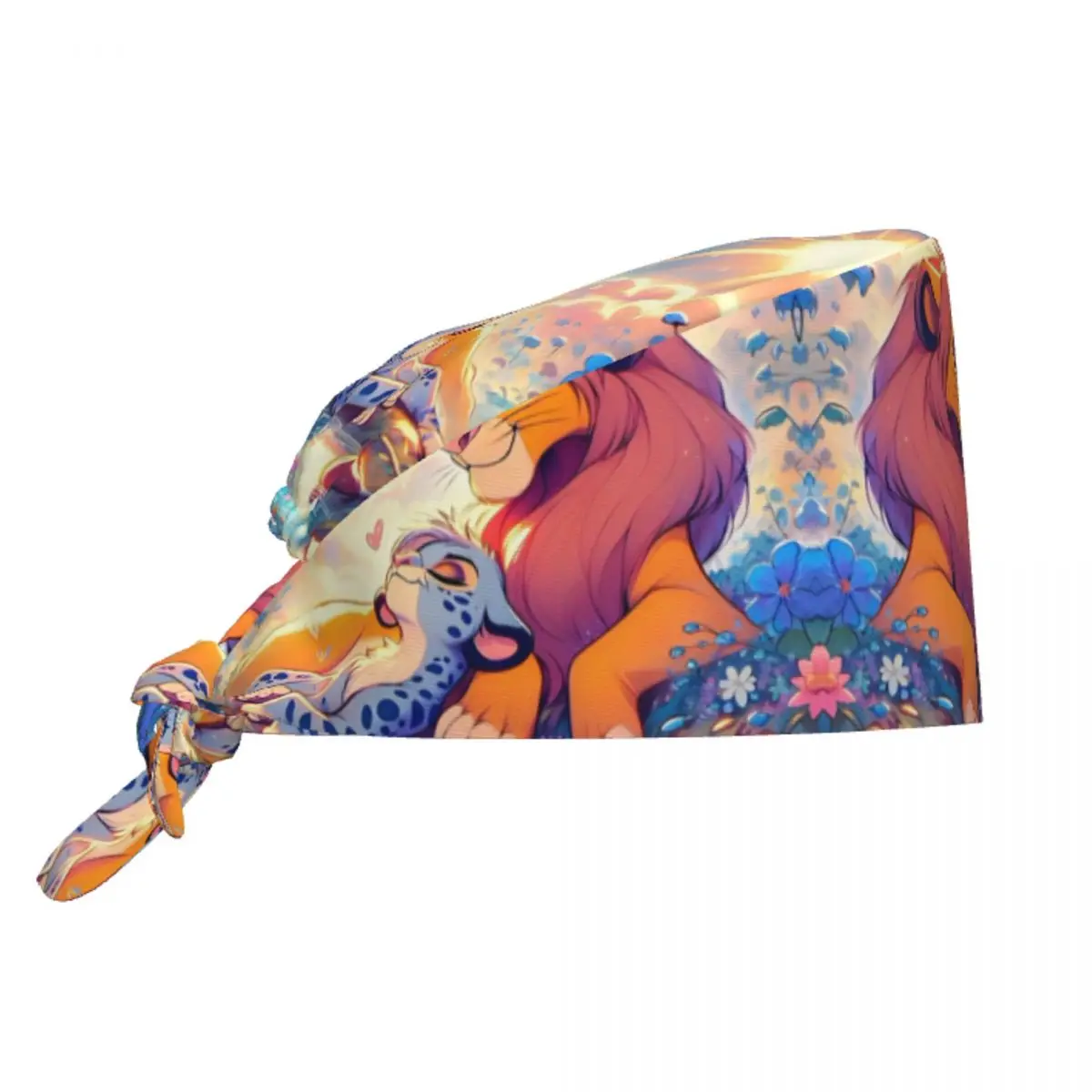 

Custom The Lion King Breathable Nursing Work Cap Surgical Scrub Caps Nurse Medical Cap Work Scrubs Hat for Medical Surgical