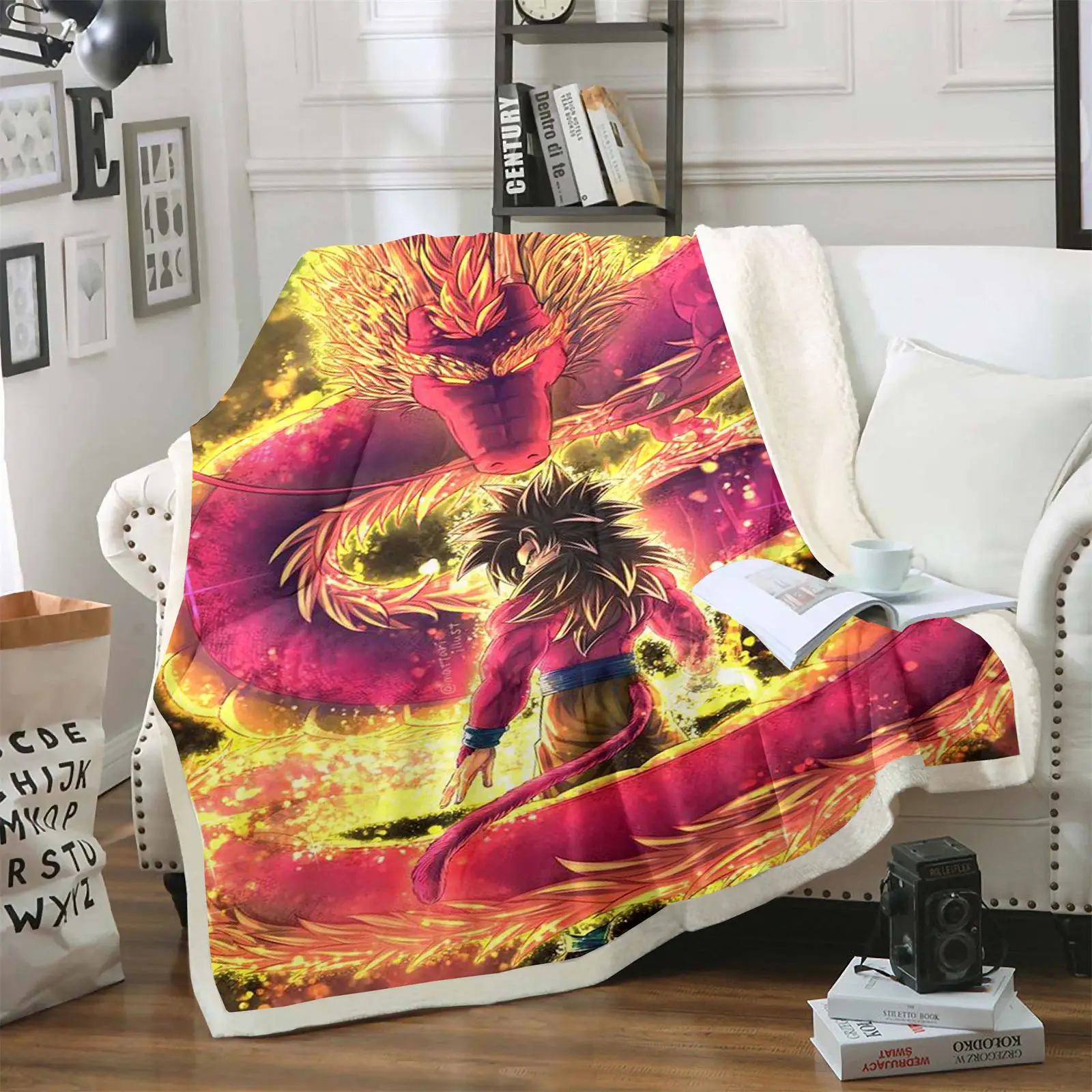 

Cartoon Blanket Custom Modern Kawaii Furry Children Various Sizes Printed Fluffy Plush Cute Printing Room Decor