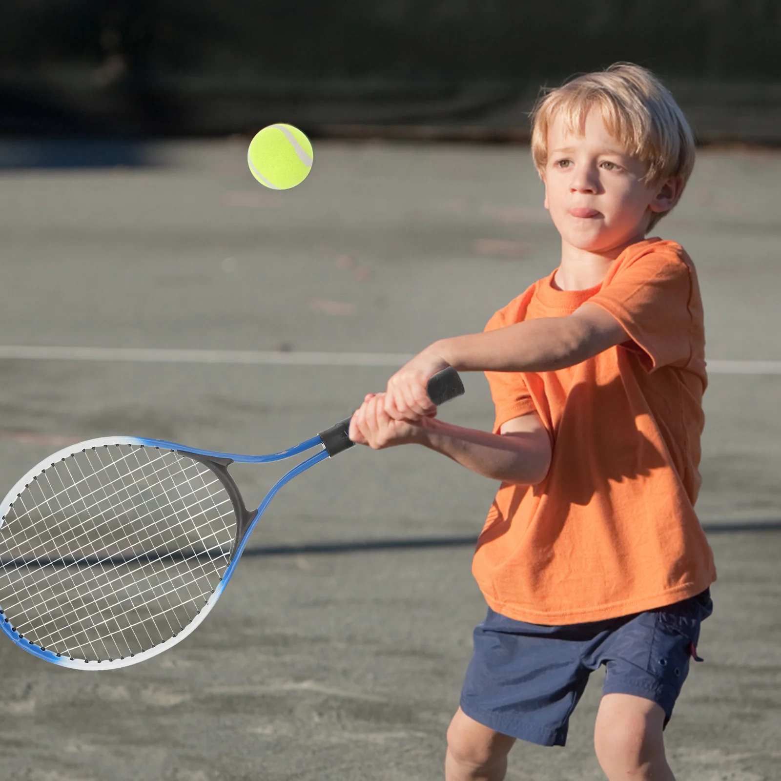 

Mini Tennis Racket Top Quality Alloy Nylon Lines Children Teenagers Black Alloy Tennis Racket Parent-Child Sports Game Toys