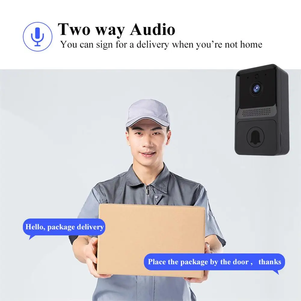 Outdoor Wireless Doorbell Wifi Video Camera Digital Ring Smart Home Security Protection Intercom Night Vision Phone Door Bell