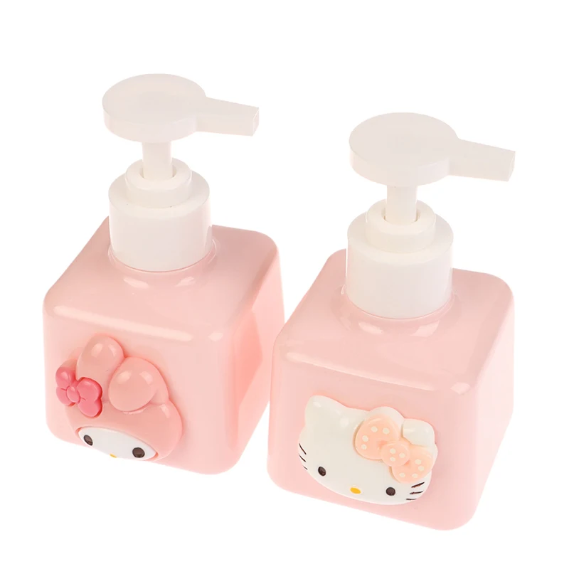 200ml Sanrio Hello Kitty Soap Bottle My Melody Shampoo Shower Milk Sub-Bottle Lotion Press Pink Storage Bottle