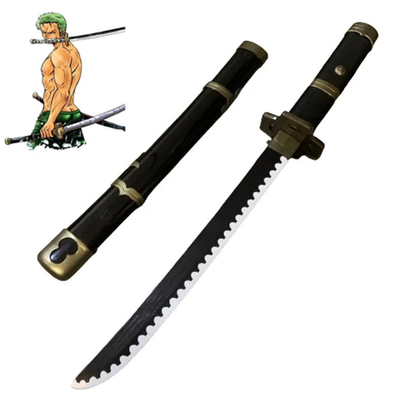 Cosplay Anime Roronoa Zoro Xue Zou Bamboo Assembled 60cm Sword Model Role Play 24inch Weapon Katana