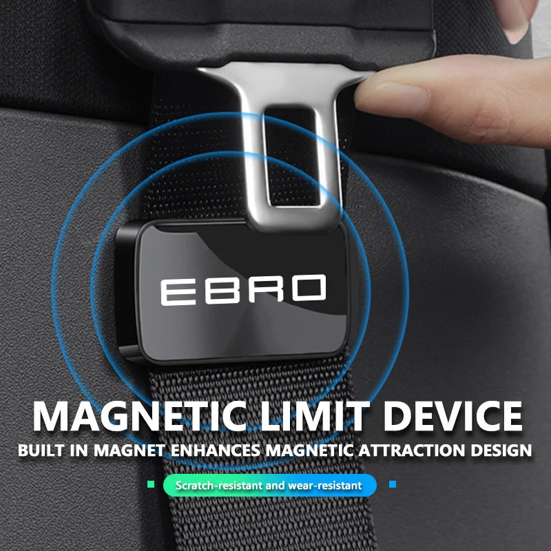 For Ebro Magnetic Car Seat Belt Holder Anti-Wear Stabilizer Adhesive Adjustable Fastener Clip S400 S700 S800 Omoda 5 C5 Jaecoo