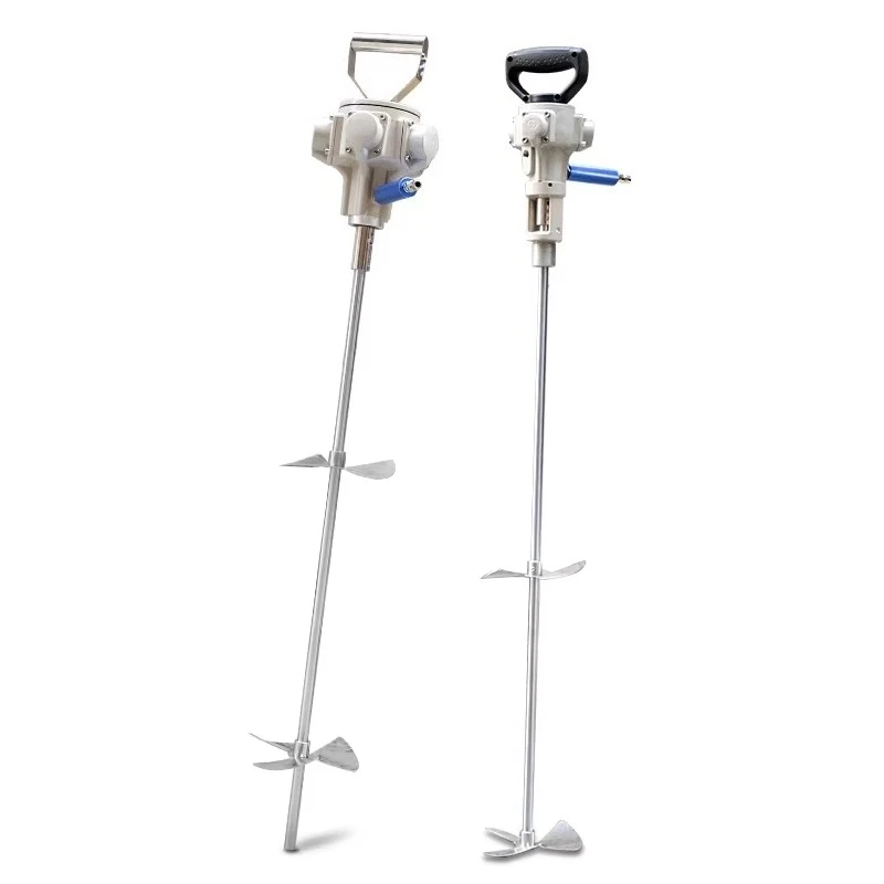 Extended Rod Pneumatic Mixer, Handheld 5/50 Gallon Mixer, Industrial Coatings