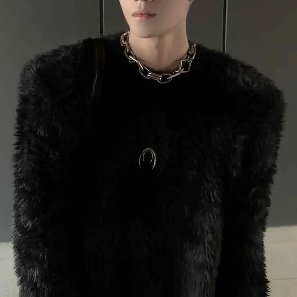 شتاء جديد الرجال بلون سترة بأكمام طويلة الأمريكية الرجعية الموضة العصرية شارع العليا عادية فضفاض المتخصصة الرجال بلايز