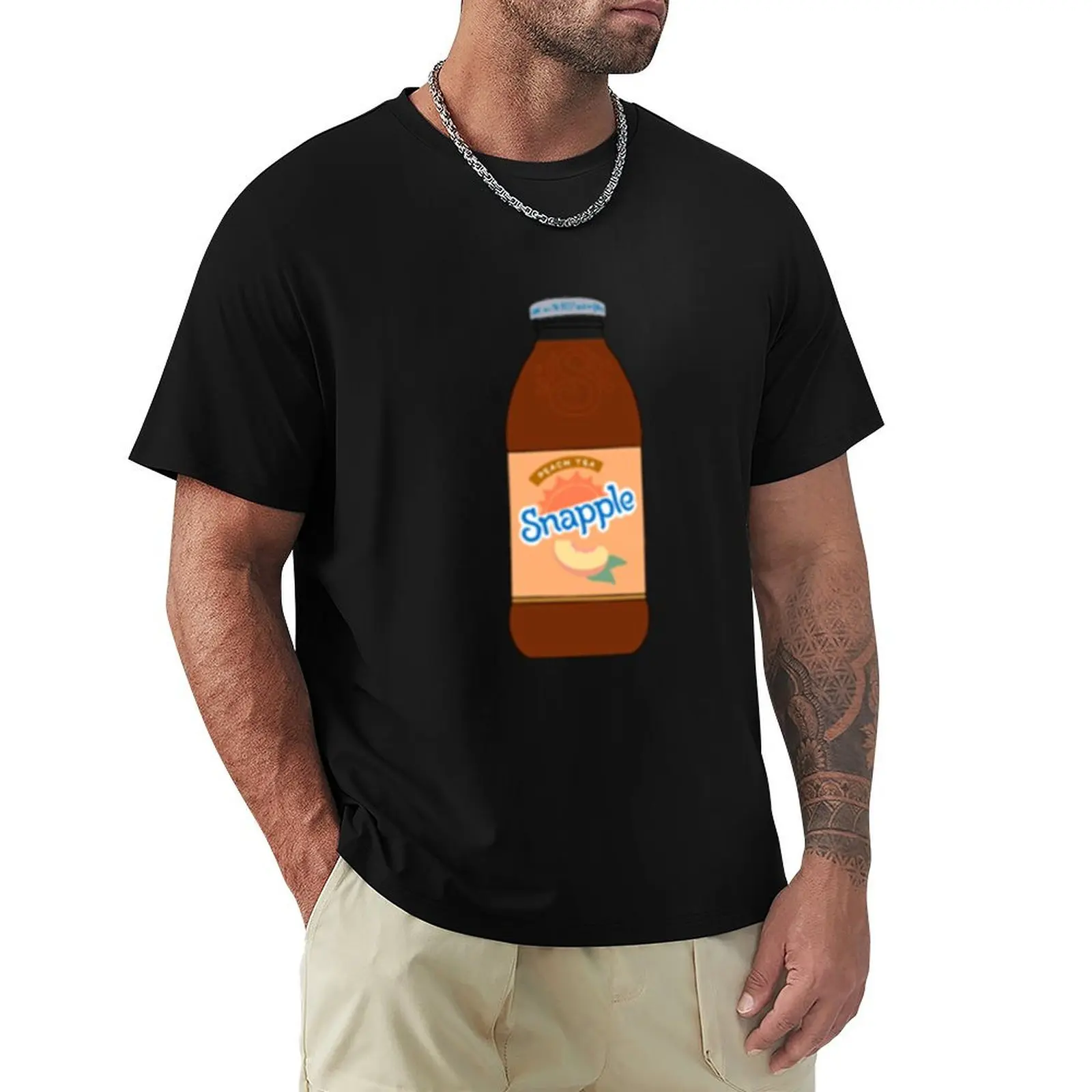 Camiseta Peach Tea Snapple, camiseta informal con estampado de moda