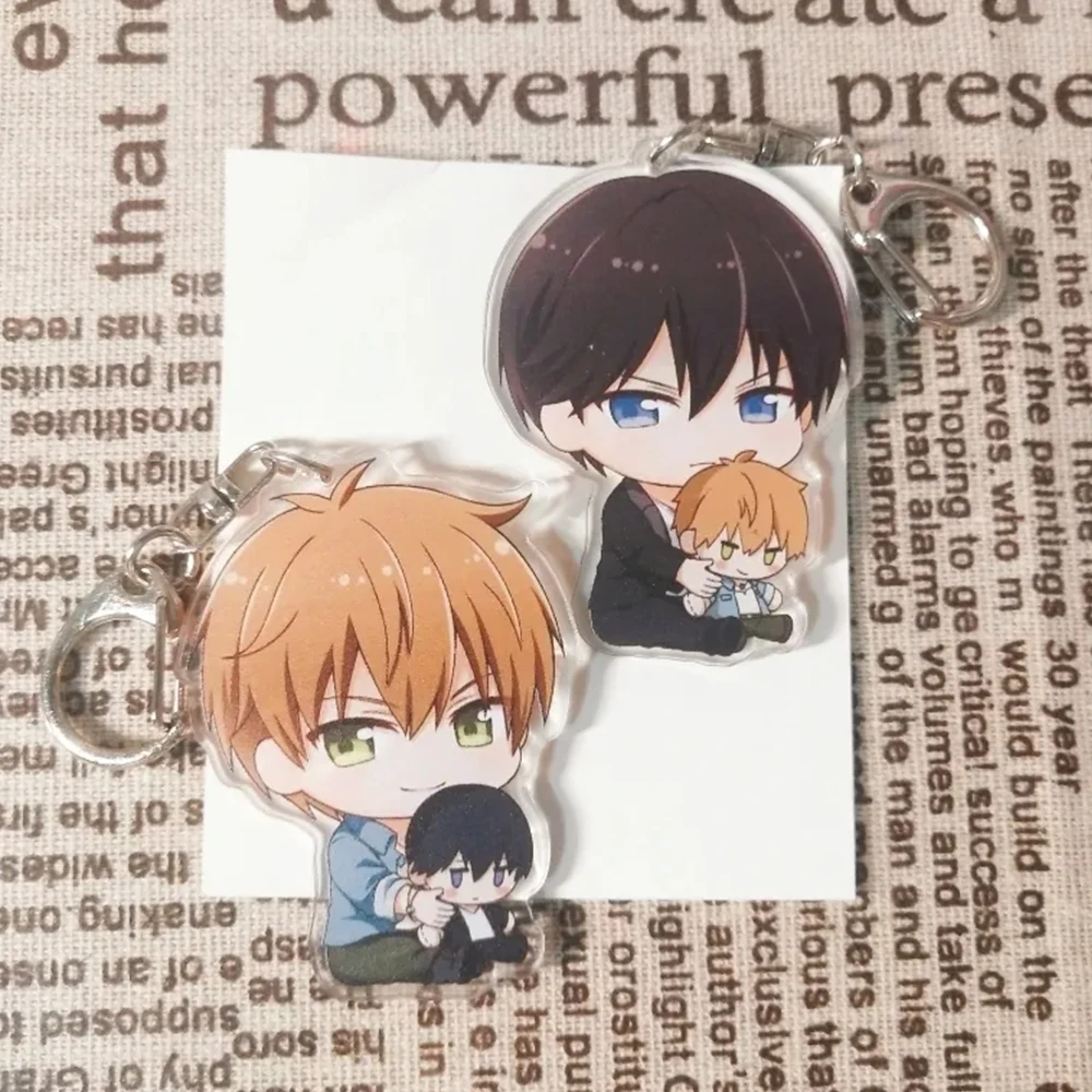 Anime Dakaretai Otoko 1-i ni Odosarete Imasu Jyunta Azumaya Takato Saijyo Keychain Cosplay Acrylic Key Chain Keyring Accessory