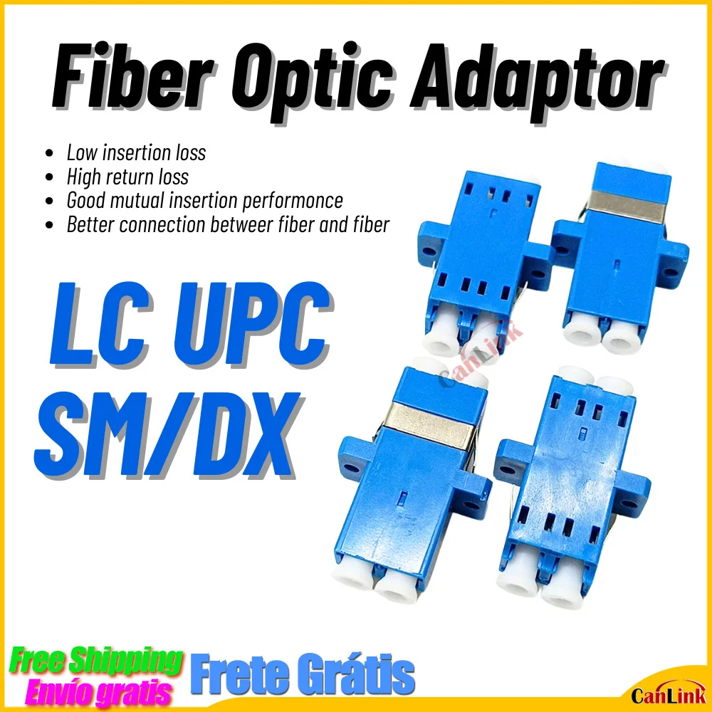 Fiber Optic Adapter LC/UPC SM SC Type Duplex Flange Coupling Carrier Class Fibra optica Adapter Coupler FTTH