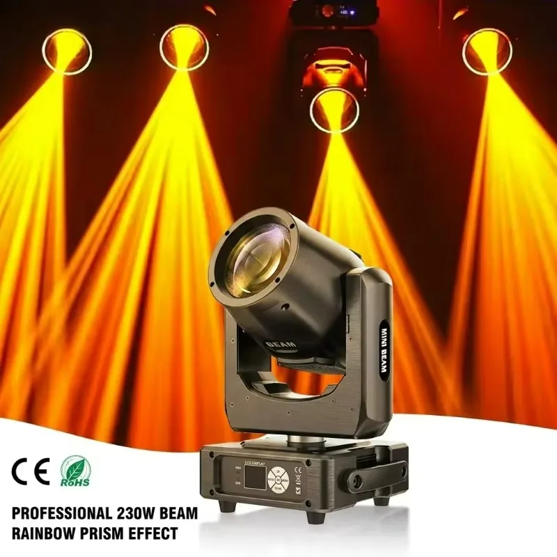 2Pcs 7R 230W Beam Moving Head Light Professional Sharp Beam Stage Lighting for DJ Disco Wedding Party Concert Events