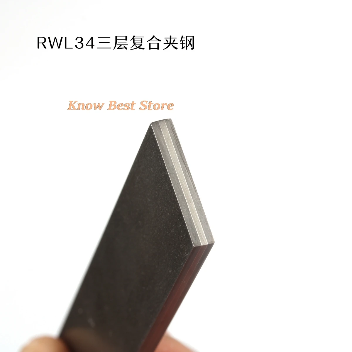 1 piece RWL34 Varied DIY knife Making Damascus steel Rose Sandwich Pattern steel Knife blade blank HRC60 Heat Treatment