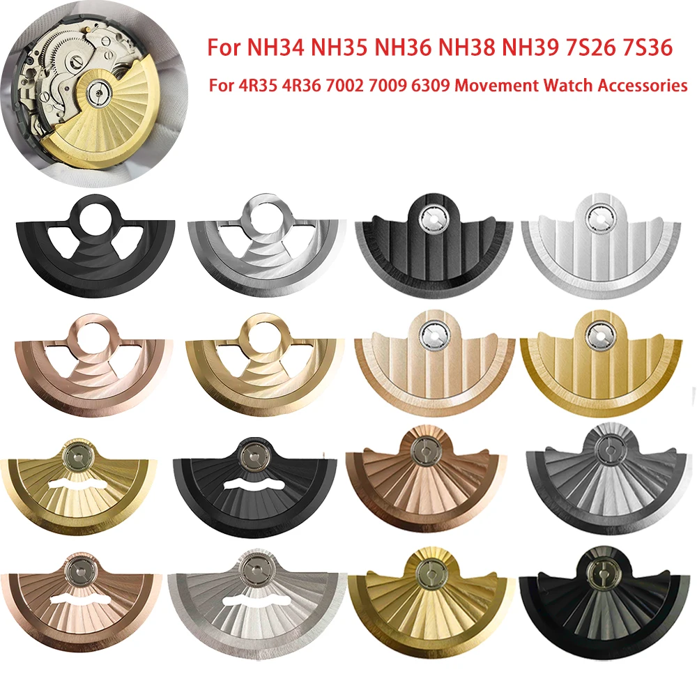 銅時計ムーブメントローターフィット NH34 NH35 NH36 NH38 NH70 NH72 4R35 4R36 7002 7009 6309 時計アクセサリー自動ハンマーローター
