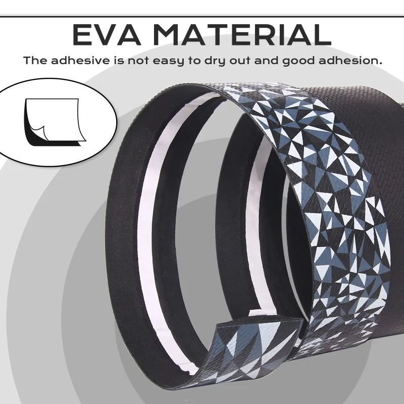 เทปพันแฮนด์จักรยาน BUCKLOS แบบไล่เฉดสี ป้องกันการสั่นสะเทือน ป้องกันการลื่นไถล ทำจากวัสดุ EVA สำหรับแฮนด์จักรยานแบบโค้ง