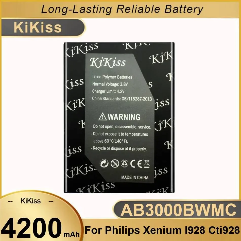 

Durable Mobile Phone Battery 4200Mah AB3000BWMC For Philips Xenium I928 CTI928