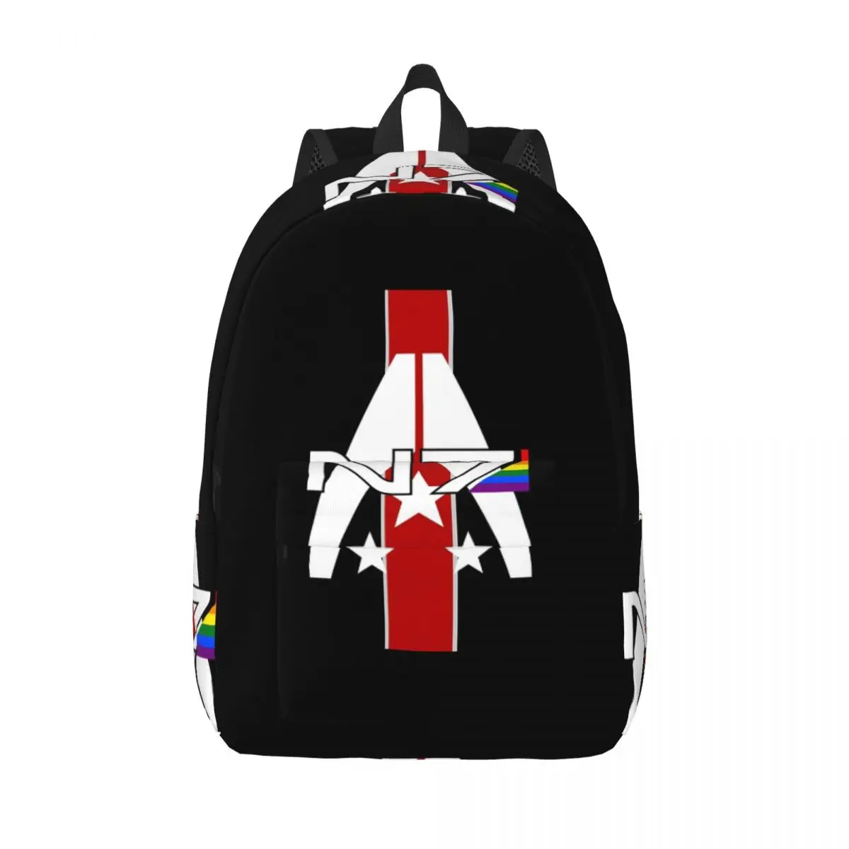 

N7 Pride, Mass Effect Student Backpack School Bag Hiking Travel Daypack for Men Women Bookbag Shoulder Bags