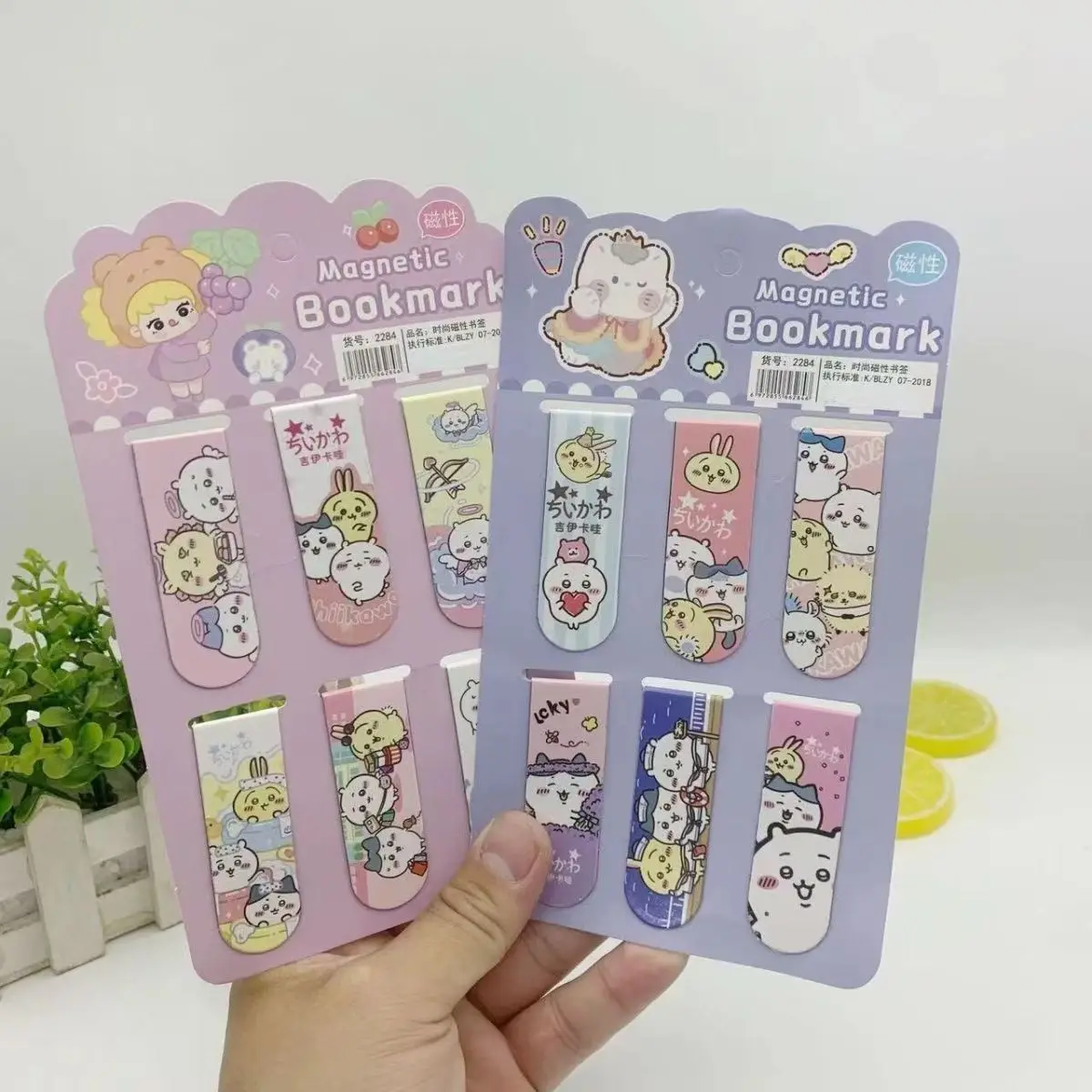 6Pcs/Lot Cute Cartoon Magnet Bookmark Reading Book mark Stationery material School Office Supply children's day gift